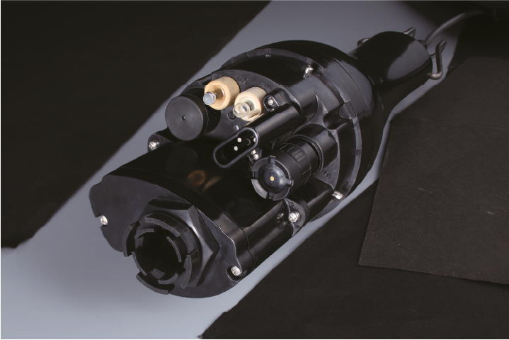 Configuration of the probe with the individual electrodes of a HORIBA U-50 unit